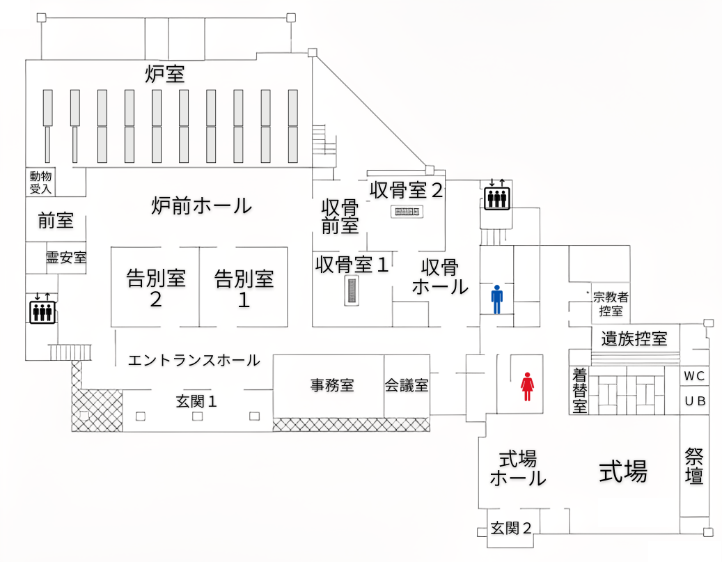 永遠の森の館内案内図